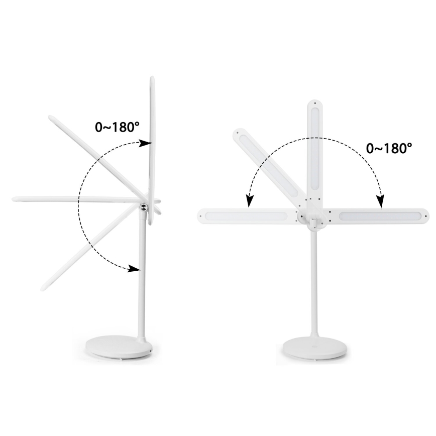 Aigostar - LED Genopladelig bordlampe m. touch-funktion dæmpbar LED/3W/5V 1200mAh 3000/4000/6500K