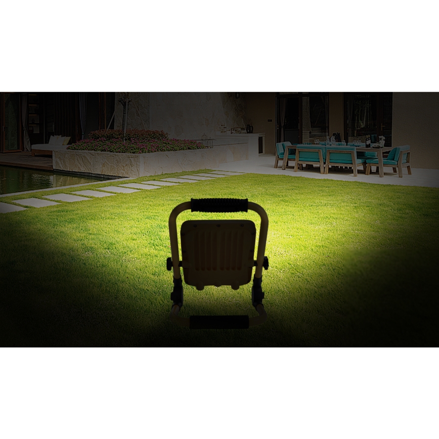 Aigostar - LED Dæmpbar Genopladelig Projektør LED/50W/5V 6500K IP65