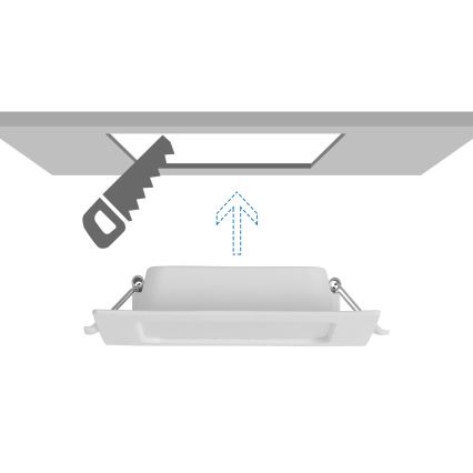 Aigostar - LED Indbygningslampe LED/6W/230V 6500K 12x12 cm hvid