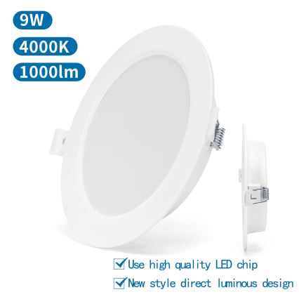 Aigostar - LED indbygningslampe LED/9W/230V 4000K diameter 14,5 cm hvid