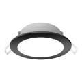 Aigostar - LED indbygningslampe til badeværelse LED/4,8W/230V 6500K sort IP65