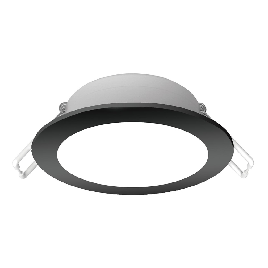 Aigostar - LED indbygningslampe til badeværelse LED/4,8W/230V 6500K sort IP65