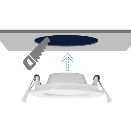 Aigostar - LED indbygningslampe ULTRATHIN LED/9W/230V 6000K hvid
