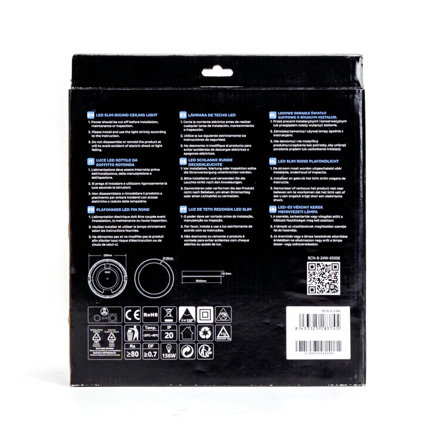 Aigostar - LED indbygningslampe ULTRATHIN LED/9W/230V 6000K hvid