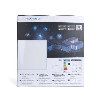 Aigostar - LED indbygningspanel dæmpbart 32W/230V Wi-Fi 60x60 cm