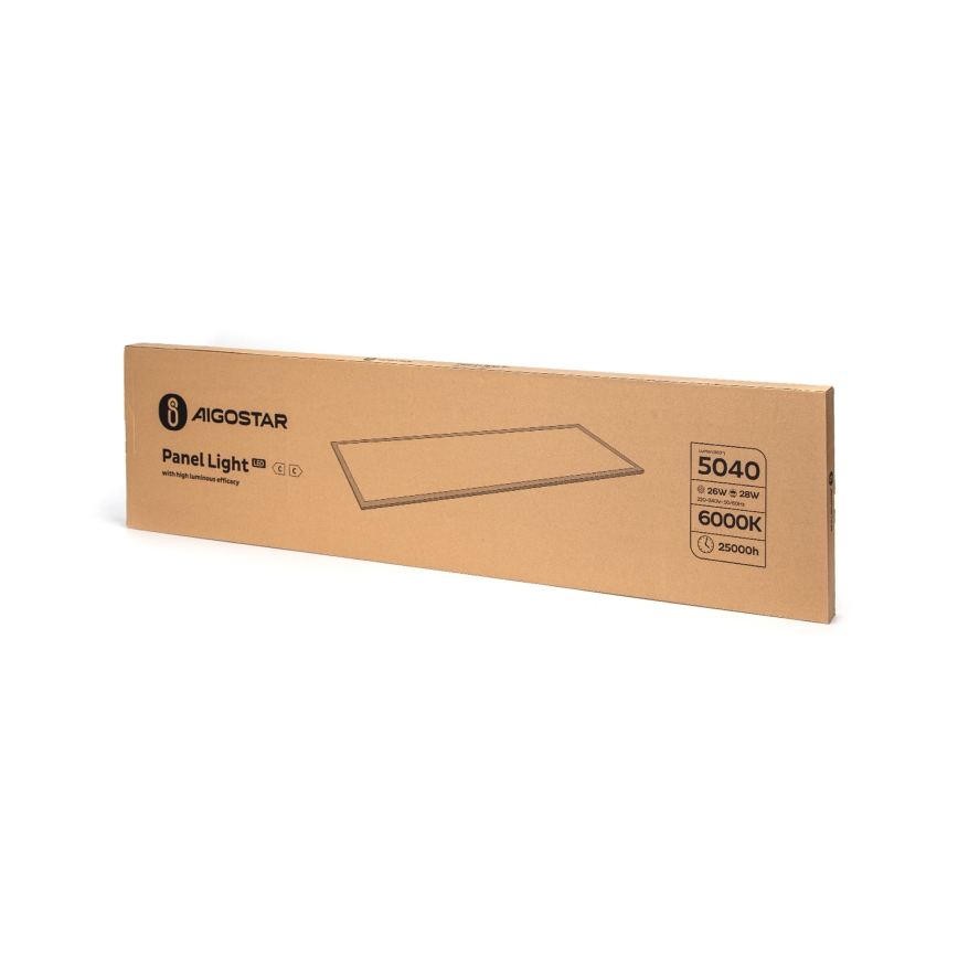Aigostar - LED indbygningspanel LED/28W/230V 120x30 cm 6000K