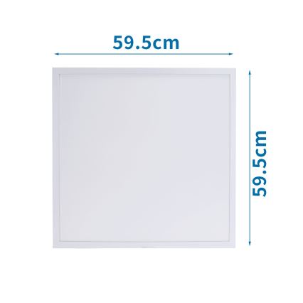 Aigostar - LED indbygningspanel LED/40W/230V 6500K 60x60 cm hvid