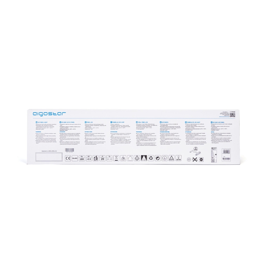 Aigostar - LED indbygningspanel LED/50W/230V 4000K 120x30cm hvid