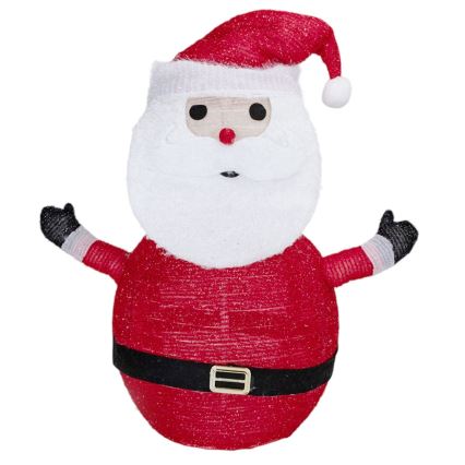 Aigostar - LED udendørs juledekoration 50xLED/3xAA 0,7m IP44 kold hvid Santa Claus