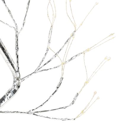 Aigostar - LED-juledekoration 108 LED/3xAA/8 funktioner 45 cm varm hvid