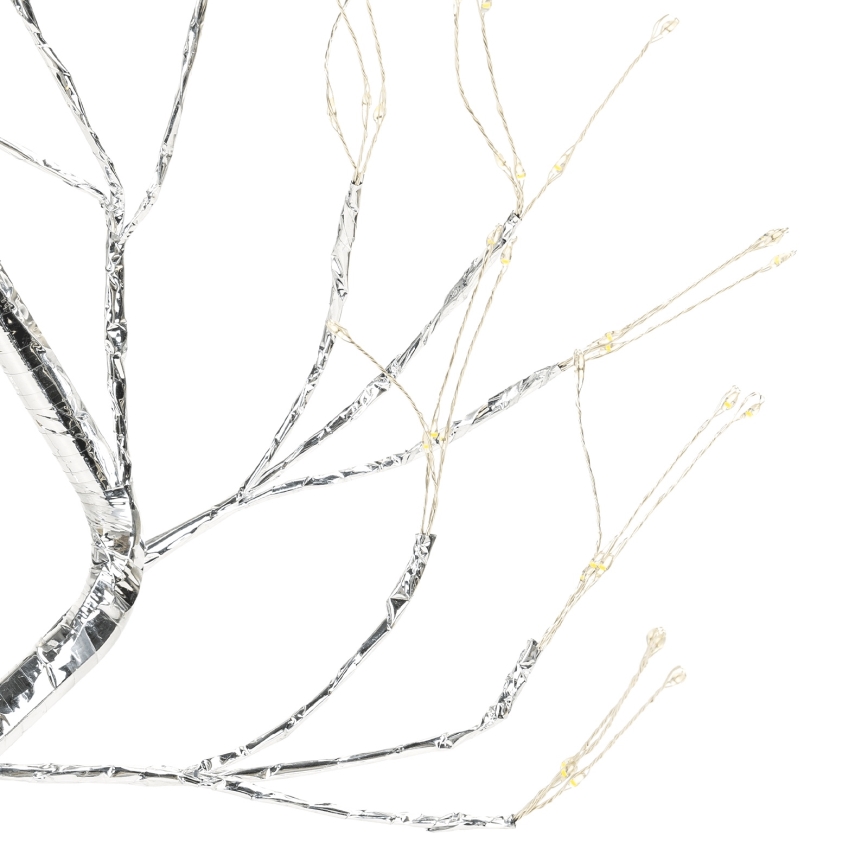 Aigostar - LED-juledekoration 108 LED/3xAA/8 funktioner 45 cm varm hvid