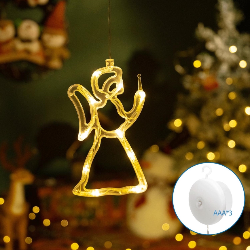 Aigostar - LED Juledekoration LED/3xAAA engel 21 cm