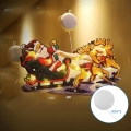 Aigostar - LED Juledekoration LED/3xAAA Julemand med rensdyr 13,4 cm