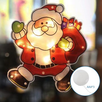 Aigostar - LED juledekoration LED/3xAAA Santa 20 cm