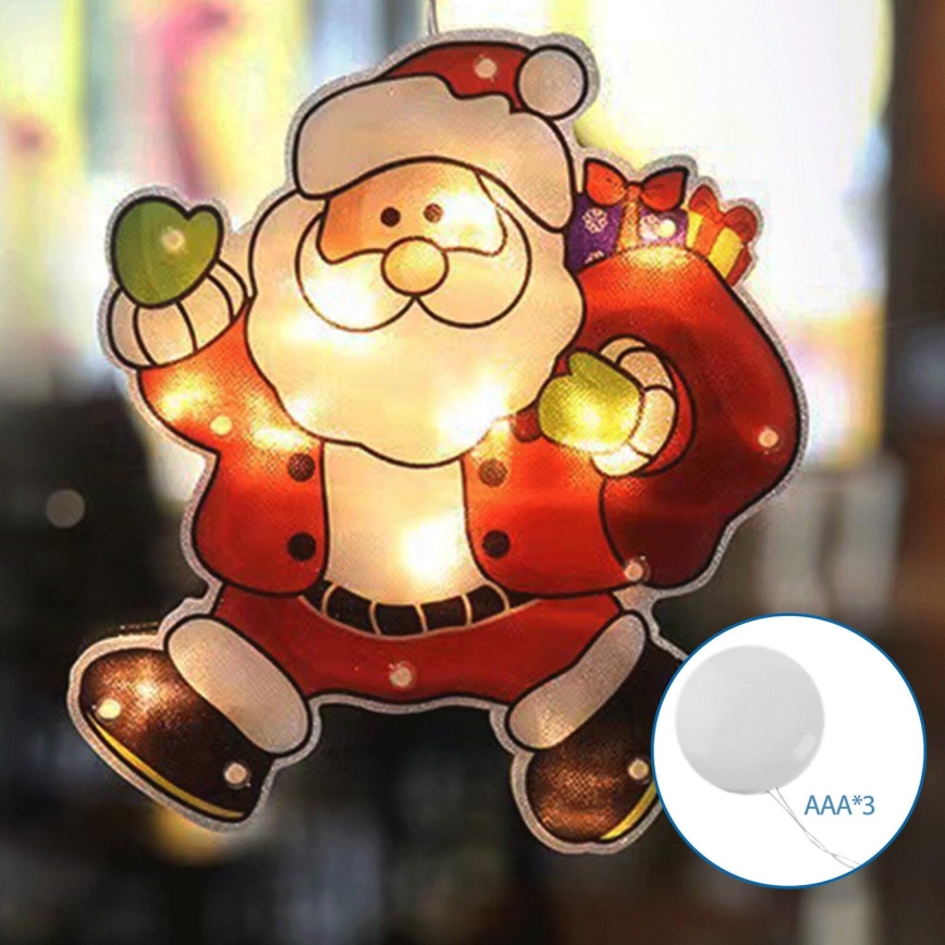 Aigostar - LED juledekoration LED/3xAAA Santa 20 cm
