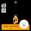 Aigostar - LED juledekoration LED/3xAAA snemand 25 cm