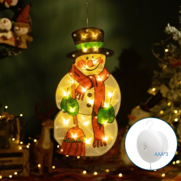 Aigostar - LED juledekoration LED/3xAAA snemand 25 cm