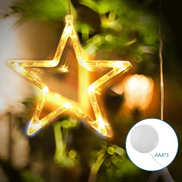 Aigostar - LED juledekoration LED/3xAAA stjerne 19 cm