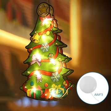 Aigostar - LED juledekoration LED/3xAAA træ 15 cm