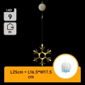 Aigostar - LED juledekoration LED/3xAAA varm hvid snefnug 19 cm