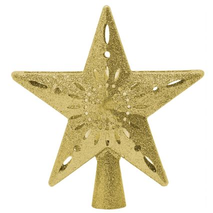 Aigostar - LED juleprojektor med snefnug LED/5W/230V kold hvid stjerne guld