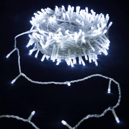 Aigostar - LED julekæde 100xLED/3xAA 10,3m kold hvid