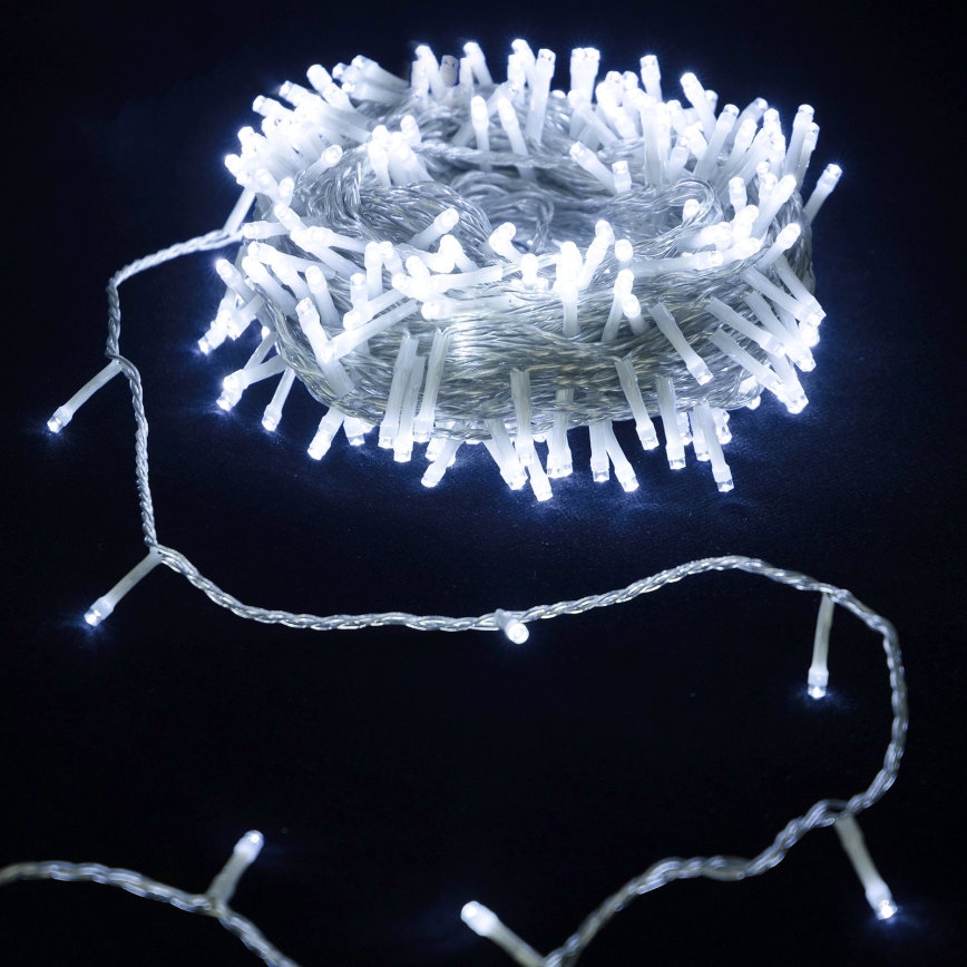 Aigostar - LED julekæde 100xLED/3xAA 10,3m kold hvid