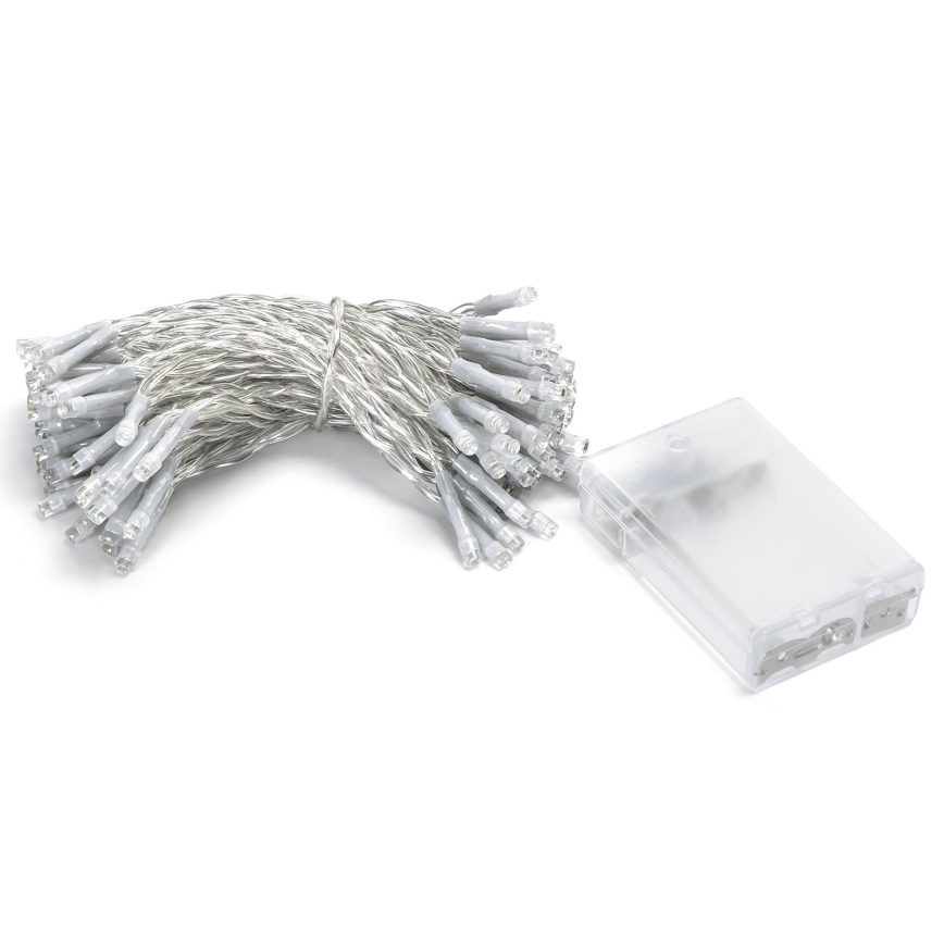 Aigostar - LED julekæde 100xLED/3xAA 10,3m kold hvid
