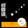 Aigostar - LED julekæde 10xLED/3xAA 2m varm hvid