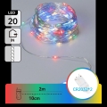 Aigostar - LED julekæde 20xLED/2xCR2032 2m flerfarvet