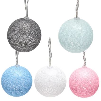 Aigostar - LED julelyskæde 10xLED/3xAA 2m varm hvid