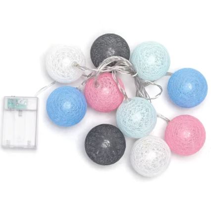 Aigostar - LED julelyskæde 10xLED/3xAA 2m varm hvid