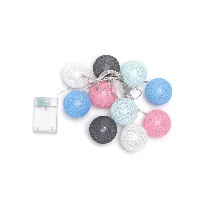 Aigostar - LED julelyskæde 10xLED/3xAA 2m varm hvid