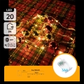 Aigostar - LED julelyskæde 20xLED/3xAA 2m varm hvid