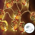 Aigostar - LED-julelyskæde 20xLED/3xAA 3 m varm hvid Julemand