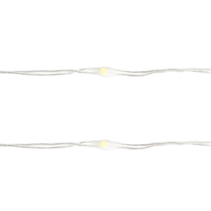Aigostar - LED julelyskæde 50xLED/3xAA 5,3m kold hvid