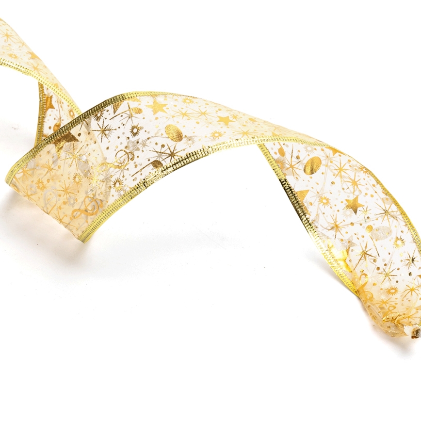 Aigostar - LED julelyskæde 50xLED/3xAA 5m varm hvid guld