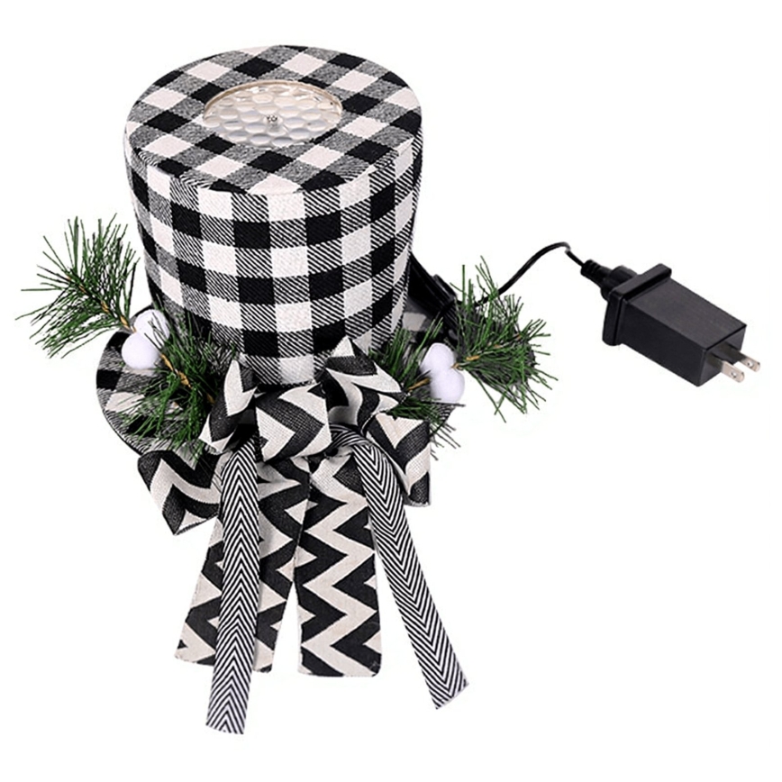 Aigostar - LED juleprojektor med snefnug LED/5W/230V kold hvid sort/hvid