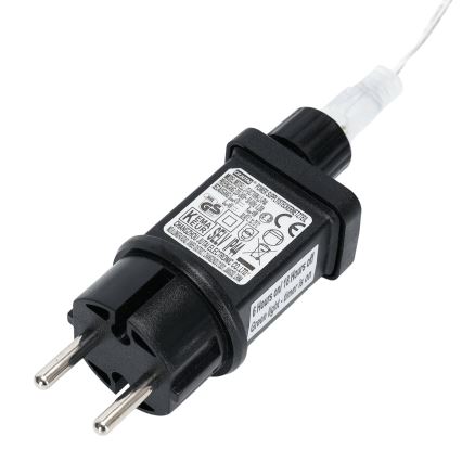 Aigostar - LED juleprojektor med snefnug LED/5W/230V kold hvid sort/hvid