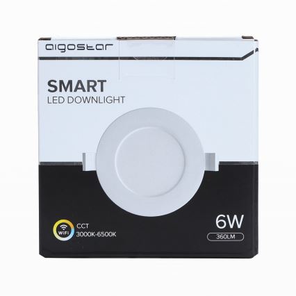 Aigostar - LED loftlampe dæmpbar 6W/230V diam. 11,5 cm Wi-Fi