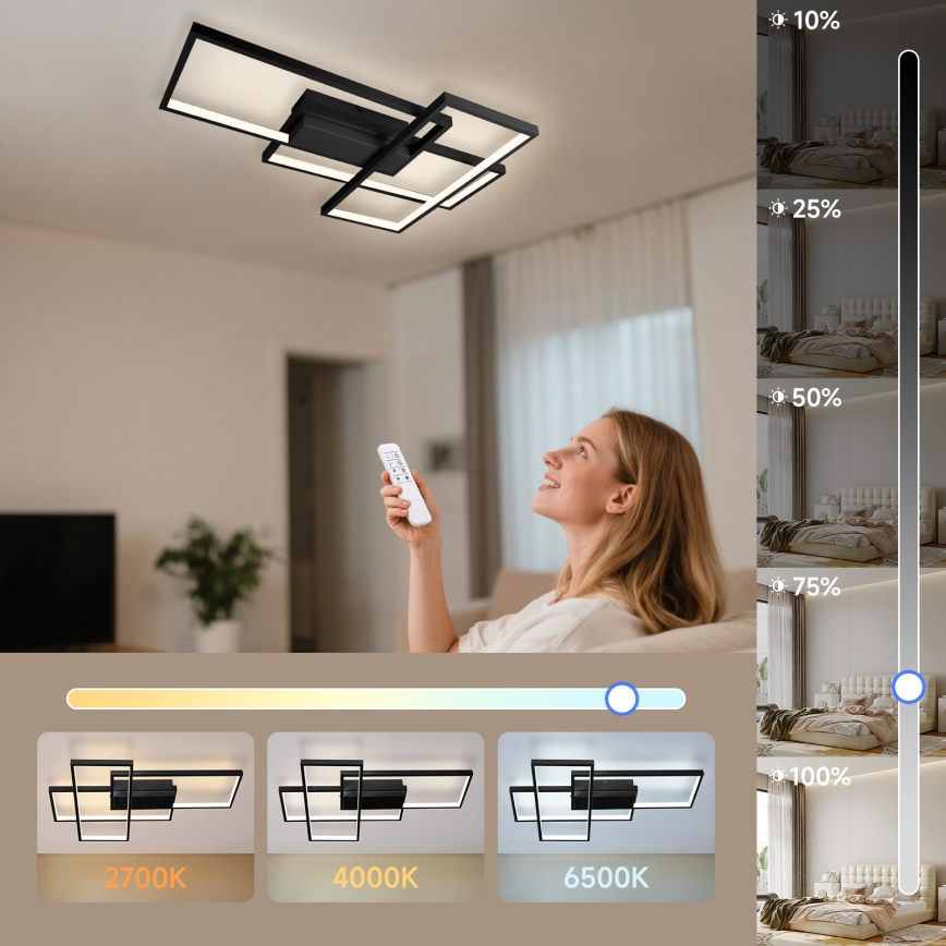 Aigostar - LED loftlampe dæmpbar LED/38W/230V 2700-6500K + fjernbetjening