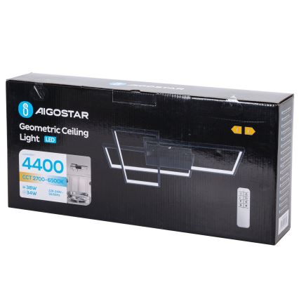 Aigostar - LED loftlampe dæmpbar LED/38W/230V 2700-6500K + fjernbetjening