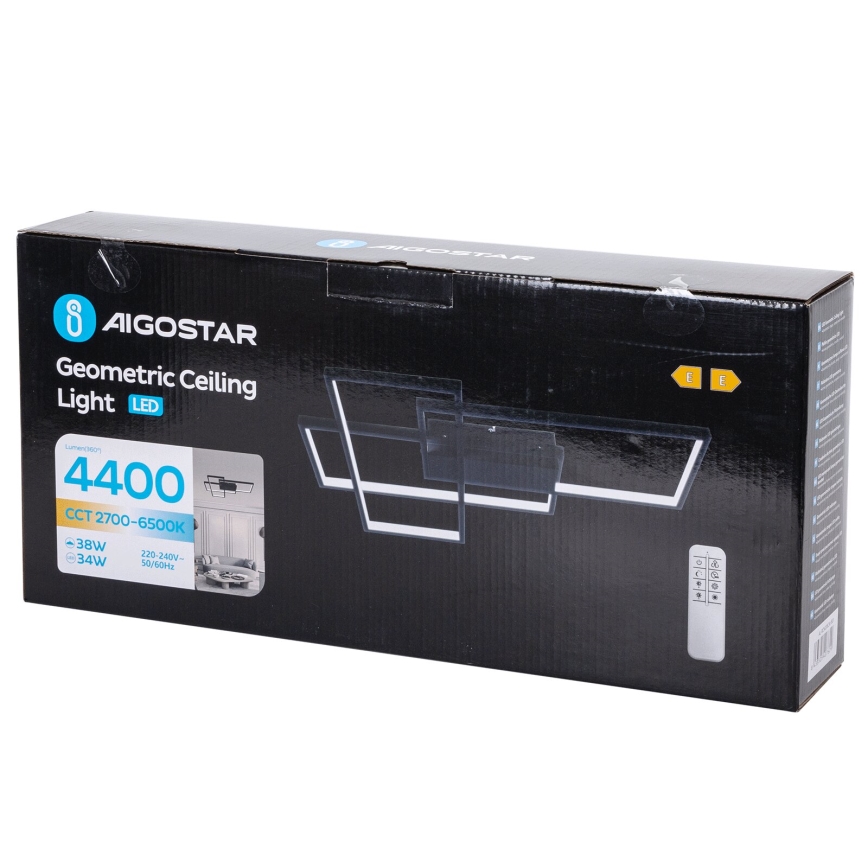 Aigostar - LED loftlampe dæmpbar LED/38W/230V 2700-6500K + fjernbetjening