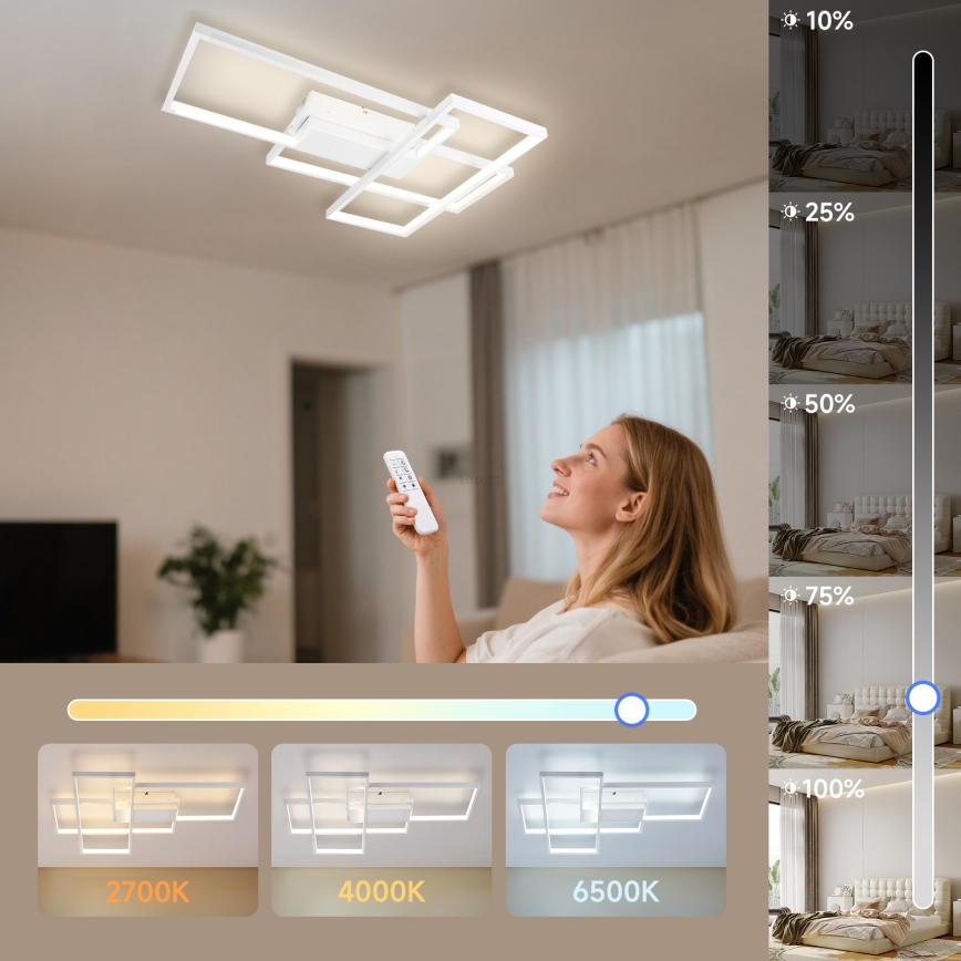 Aigostar - LED loftlampe dæmpbar LED/38W/230V 2700-6500K + fjernbetjening