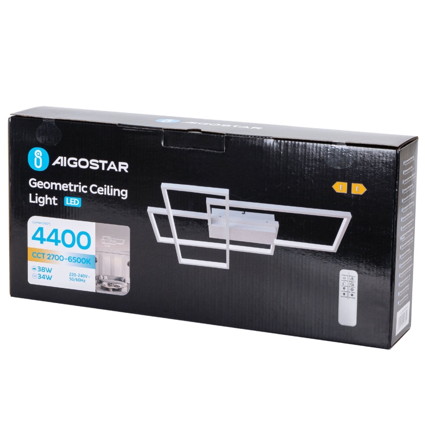 Aigostar - LED loftlampe dæmpbar LED/38W/230V 2700-6500K + fjernbetjening