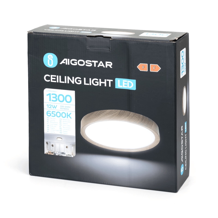 Aigostar - LED loftlampe LED/12W/230V 6500K diameter 26,3 cm
