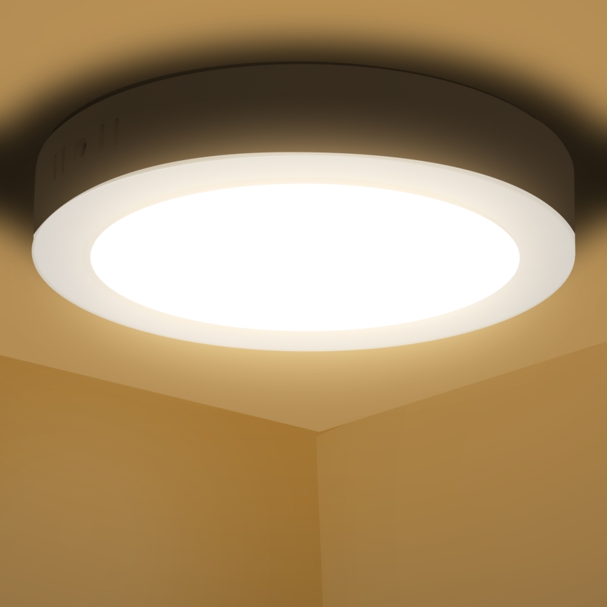 Aigostar - LED Loftlampe LED/12W/230V diameter 17,4 cm 3000K hvid