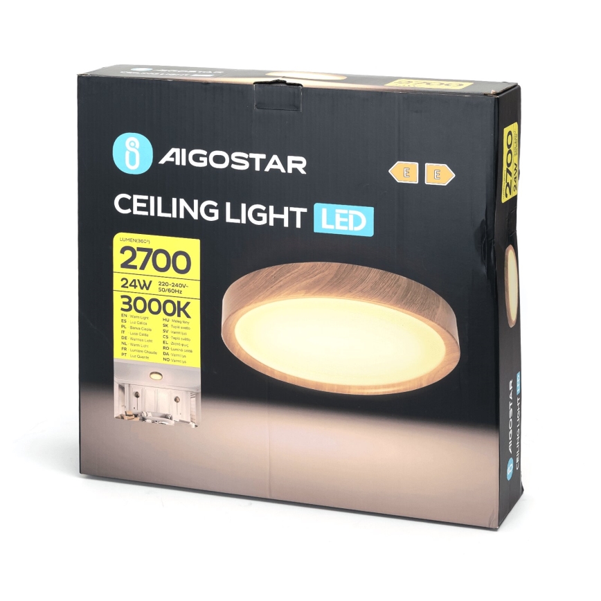Aigostar - LED loftlampe LED/24W/230V 3000K diameter 38,3 cm