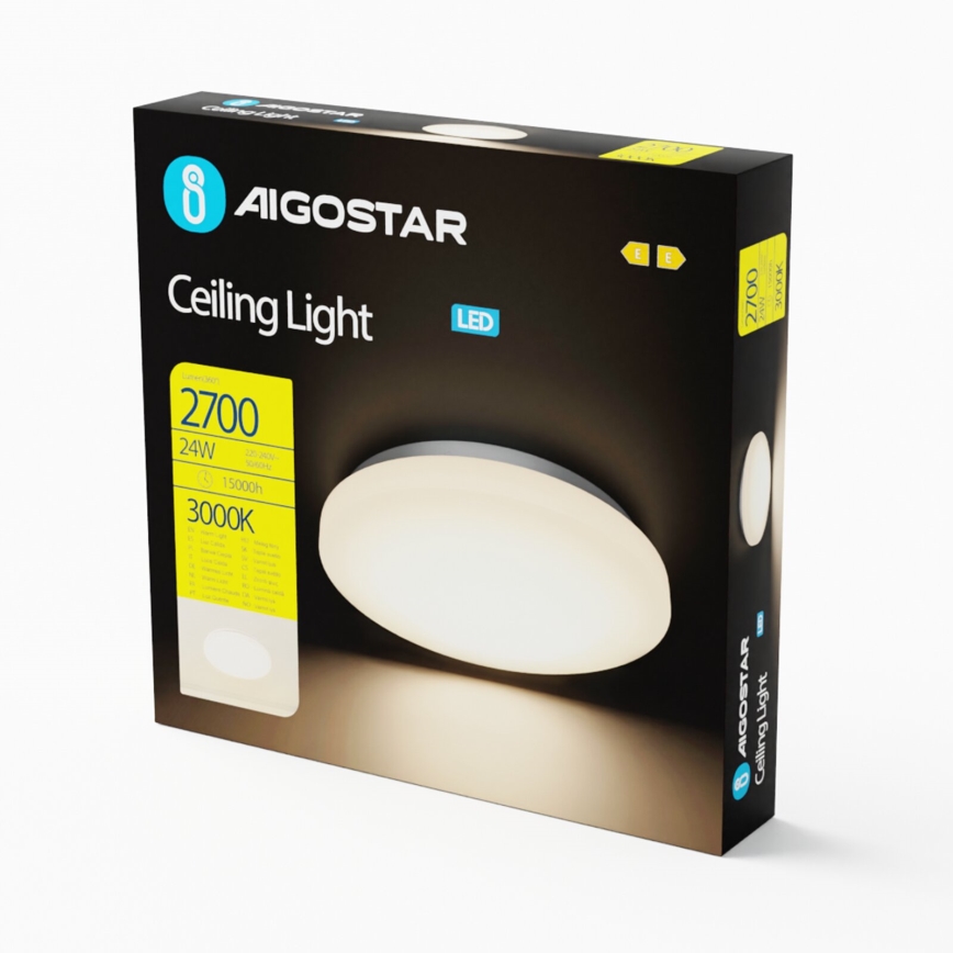 Aigostar - LED loftlampe LED/24W/230V 3000K