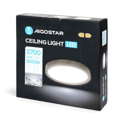 Aigostar - LED loftlampe LED/24W/230V 6500K diameter 38,3 cm